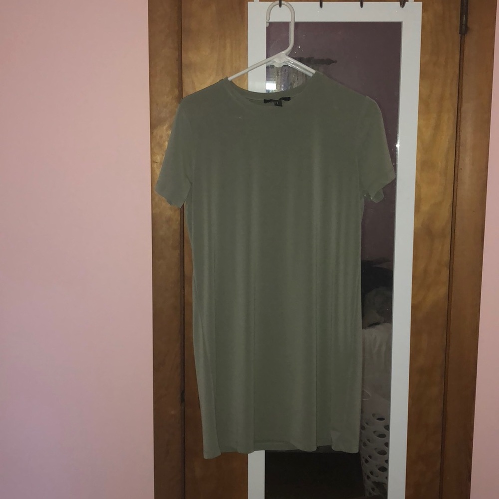 Forever 21 olive green shift dress